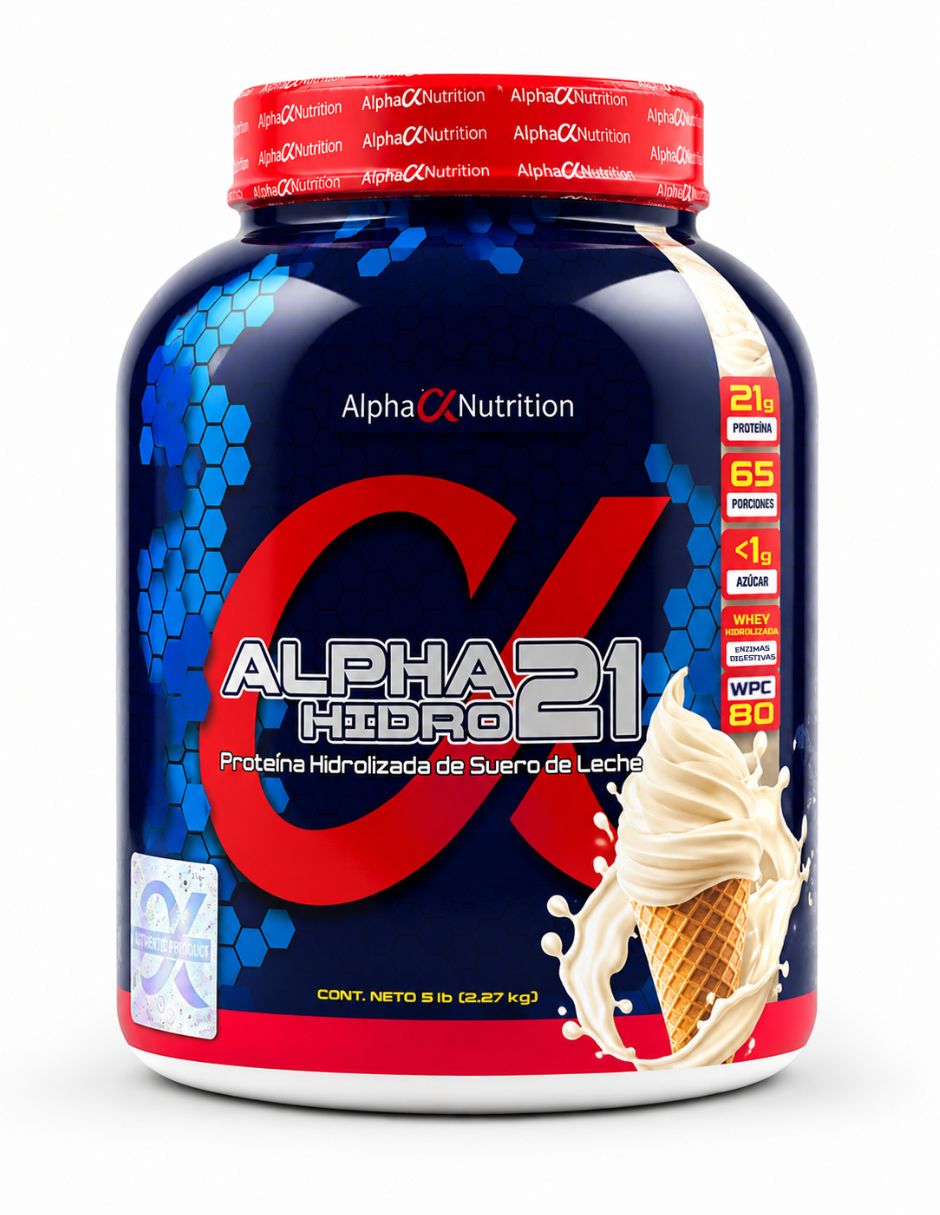 Alpha hidro 21 con proteína de suero de leche sabor vainilla de Alpha hidro 21 con proteína de suero de leche sabor vainilla de