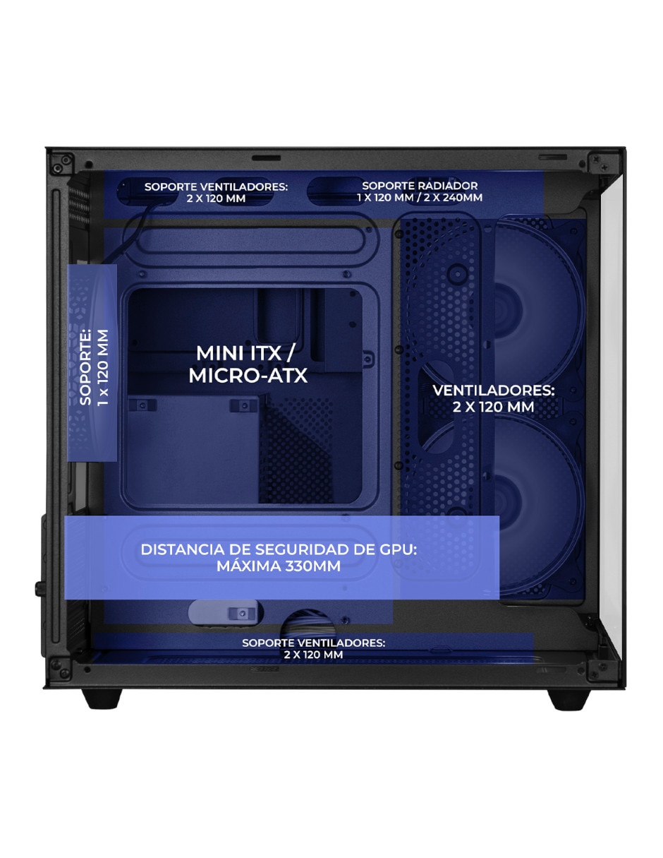 Gabinete Crystal Cube 4