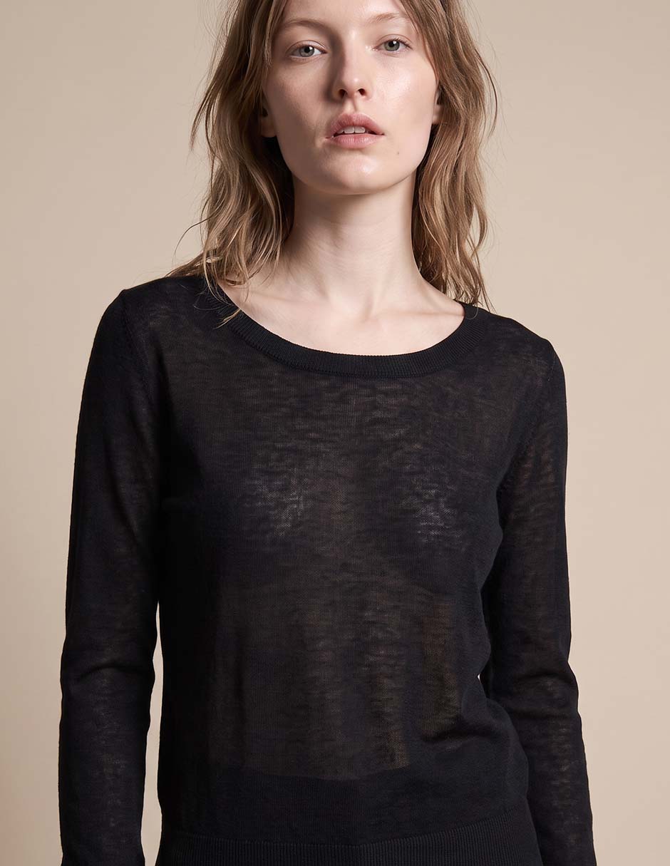 Suéter cuello redondo para mujer 3