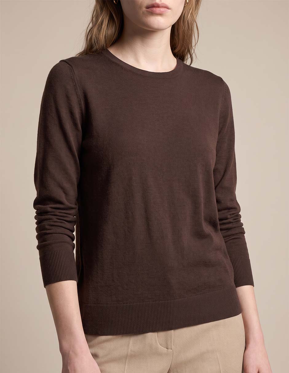 Suéter cuello redondo para mujer 3