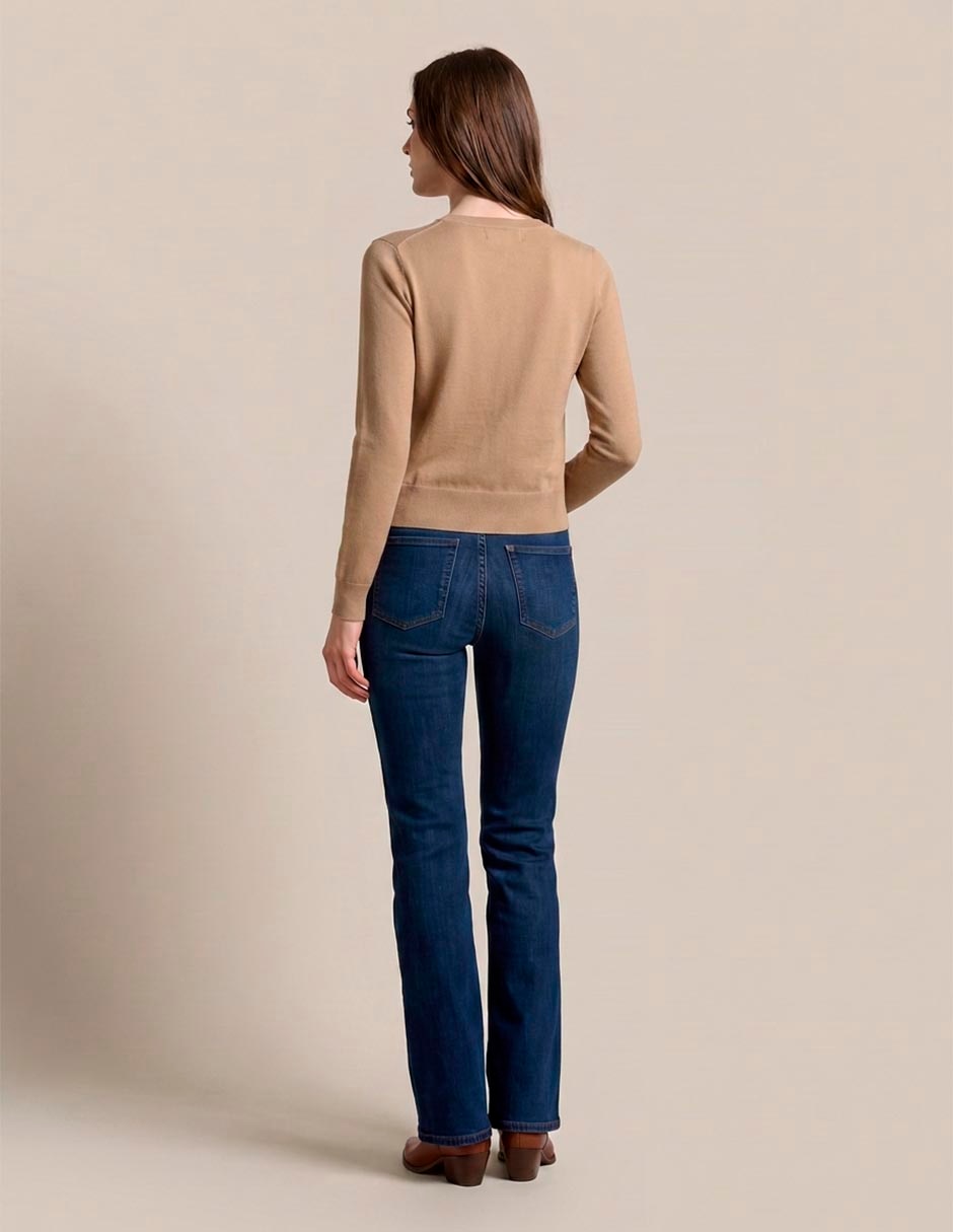 Suéter cuello redondo para mujer 4