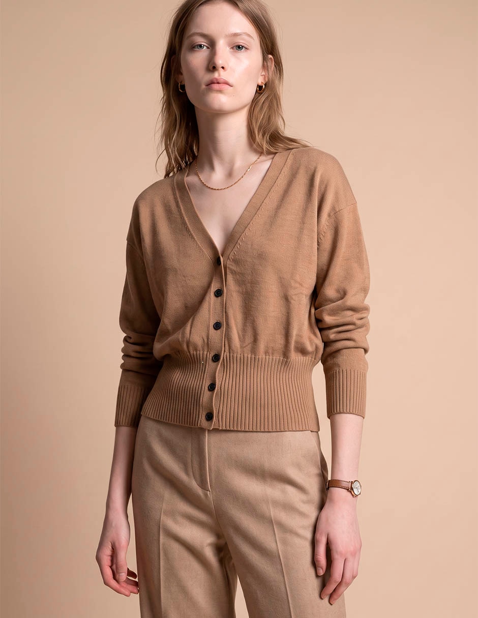 Suéter cuello v para mujer 3
