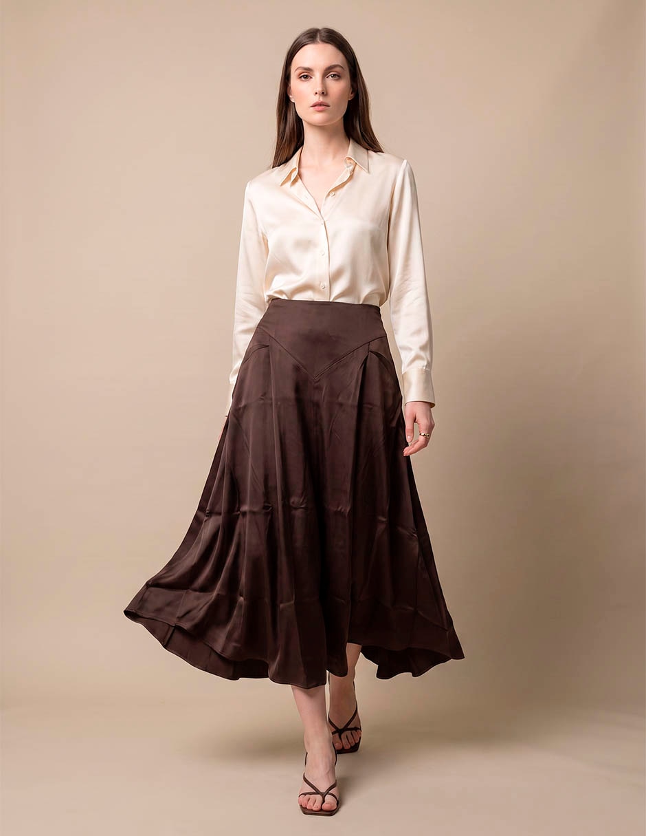 Falda crop a la cintura 3