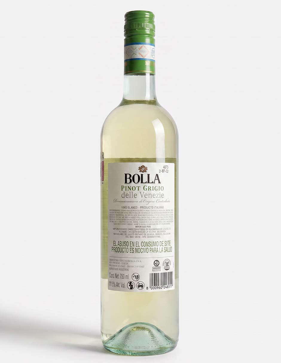Vino blanco Pinot Grigio Italia 750 ml