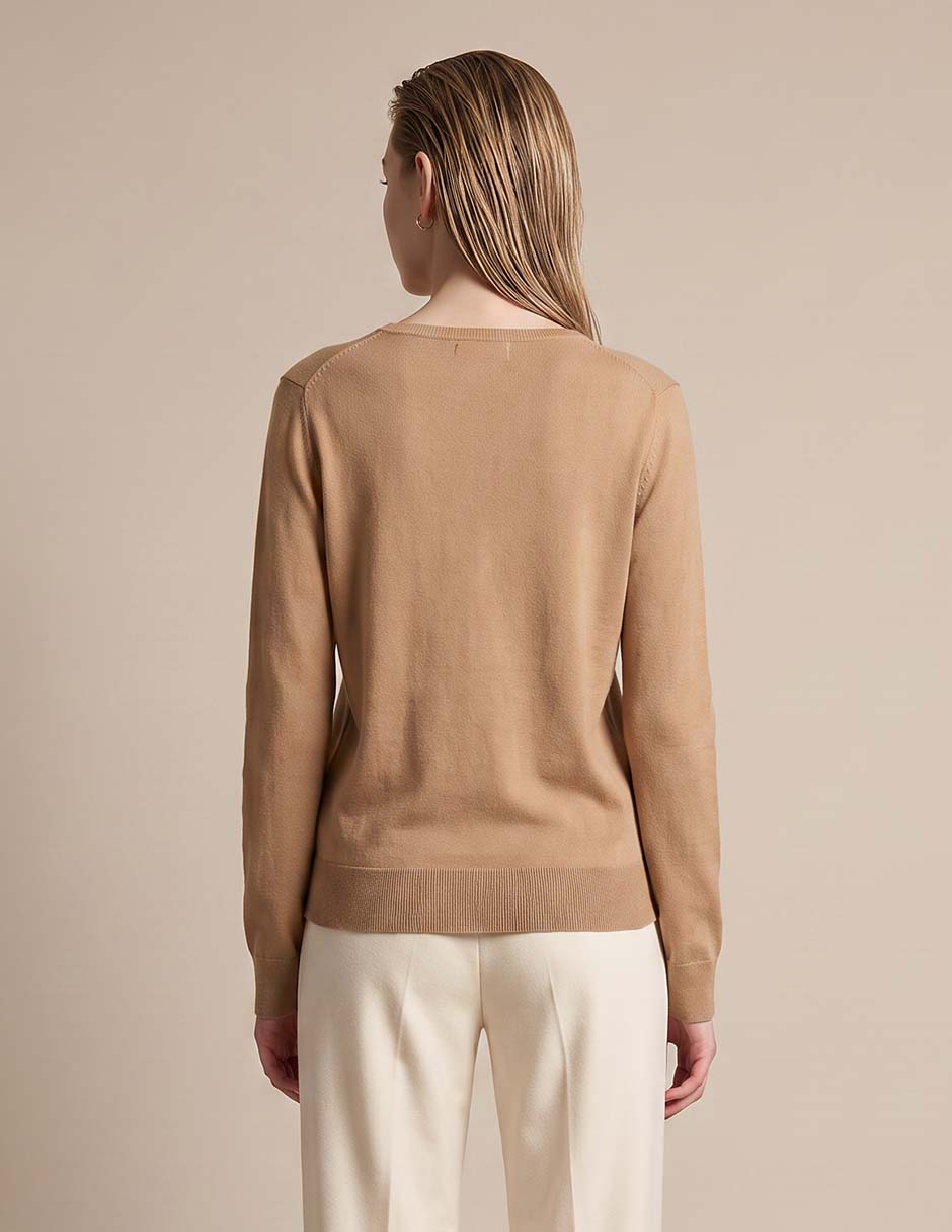 Suéter cuello v para mujer