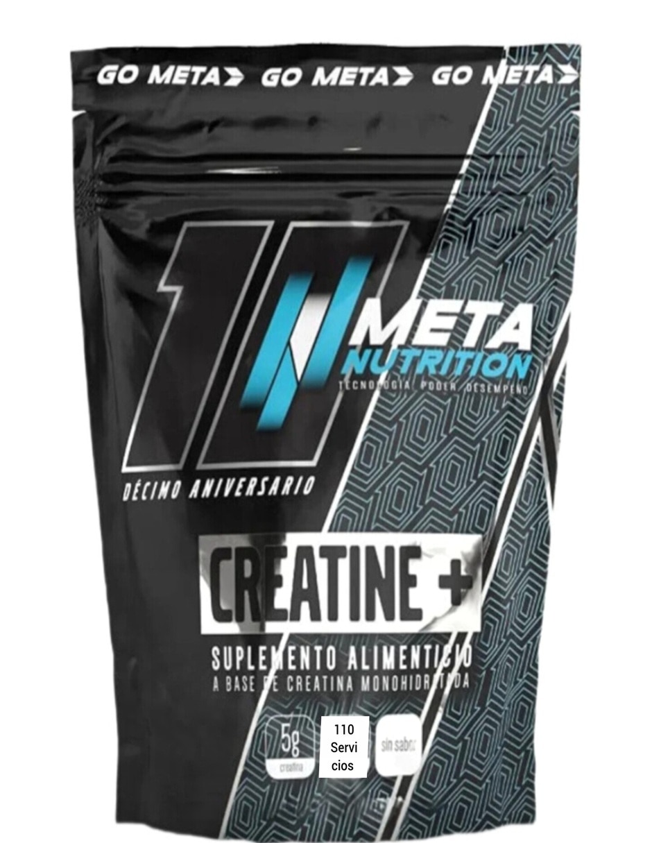 Creatina micronizada 110 servicios Meta Nutrition con creatina + vitaminas y aminoácidos
