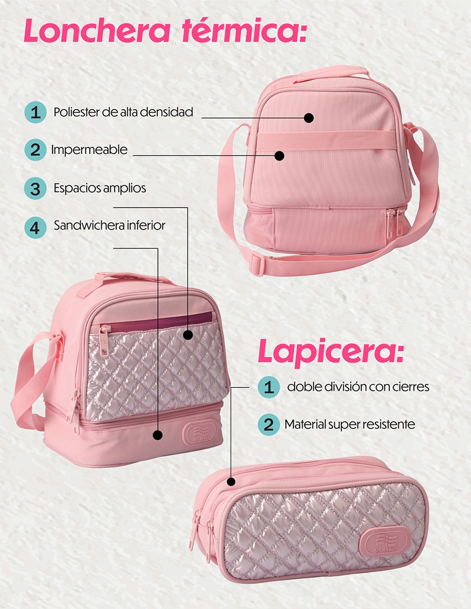 Set mochila escolar Lisa para niña 5