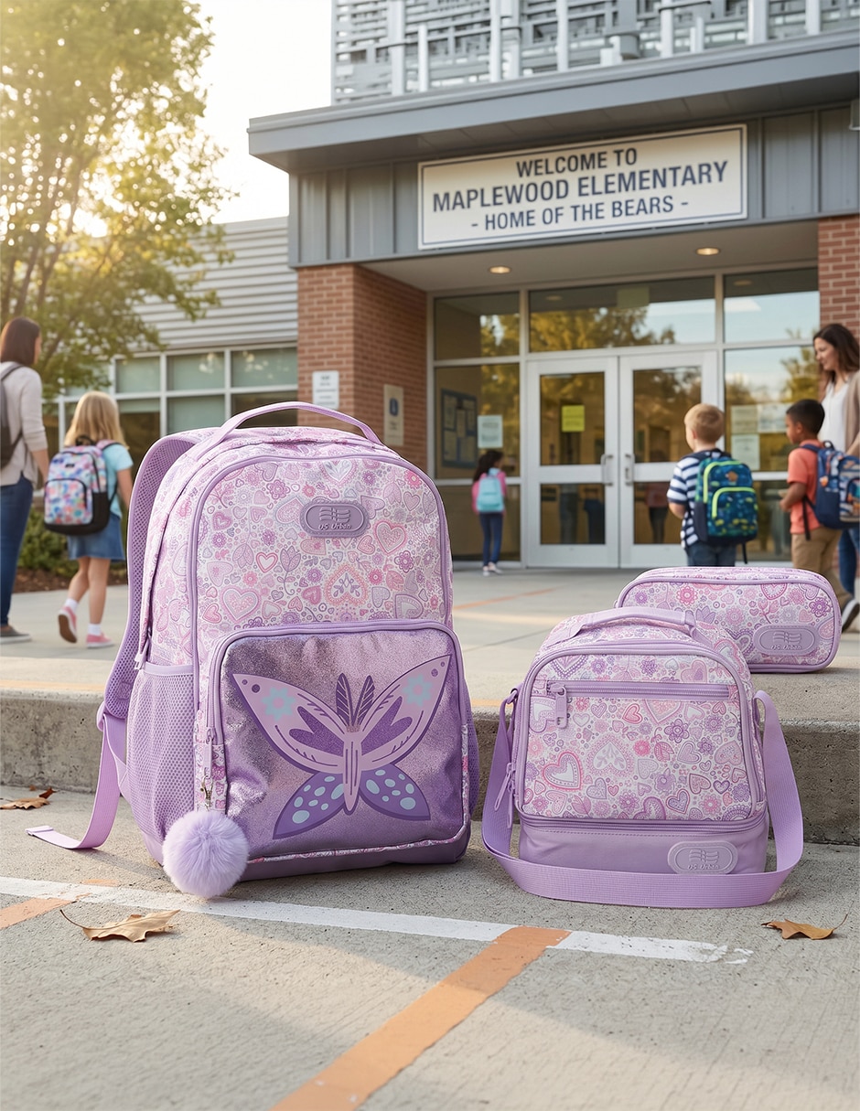 Set mochila escolar Lisa Us Urban para niña