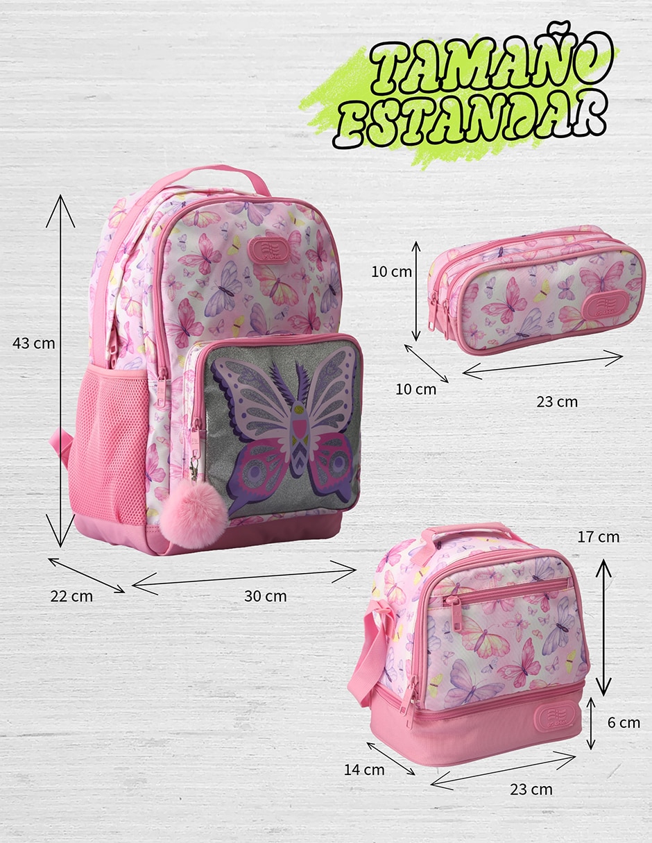 Set mochila escolar Lisa Us Urban para niña