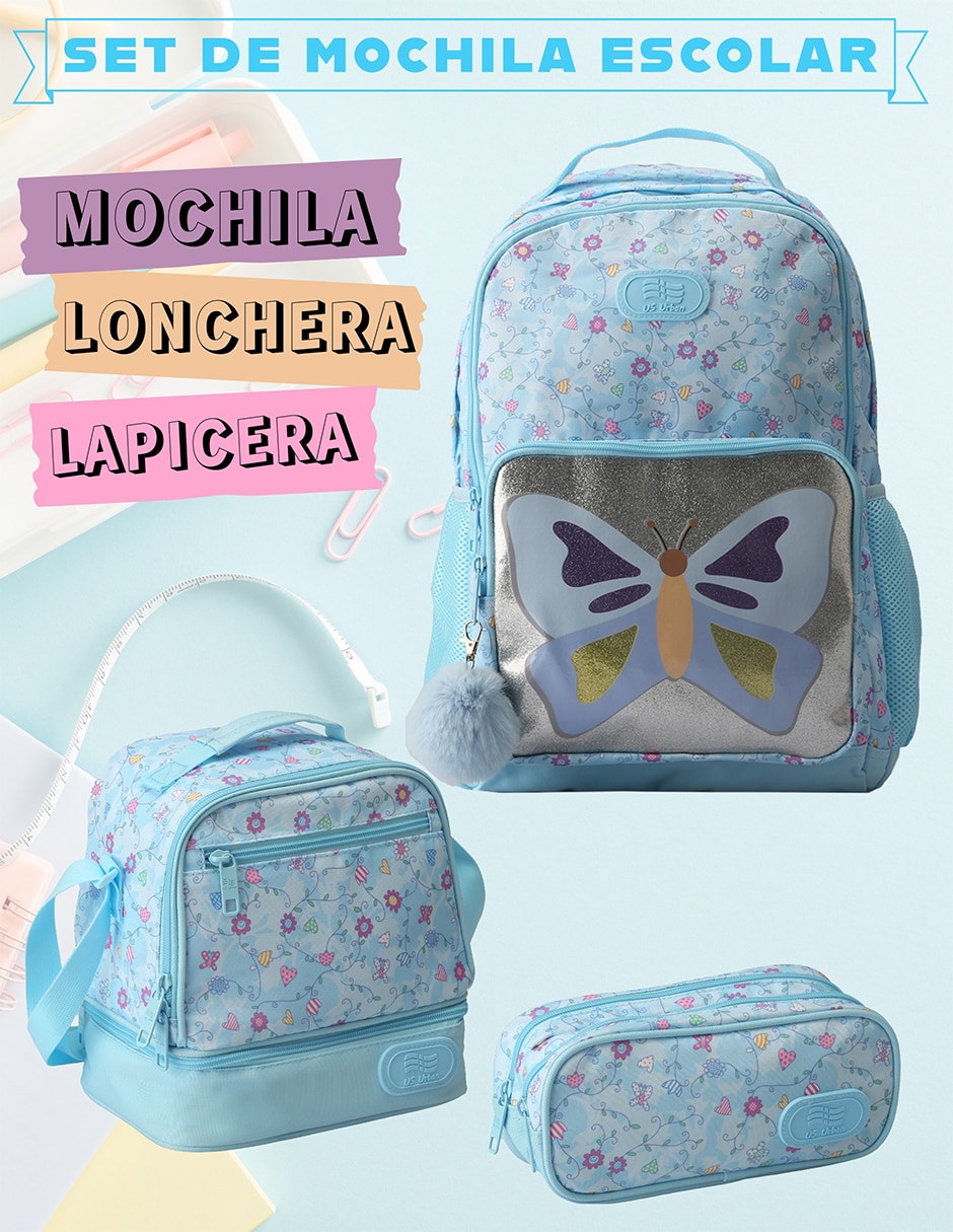 Set mochila escolar Lisa para niña 3