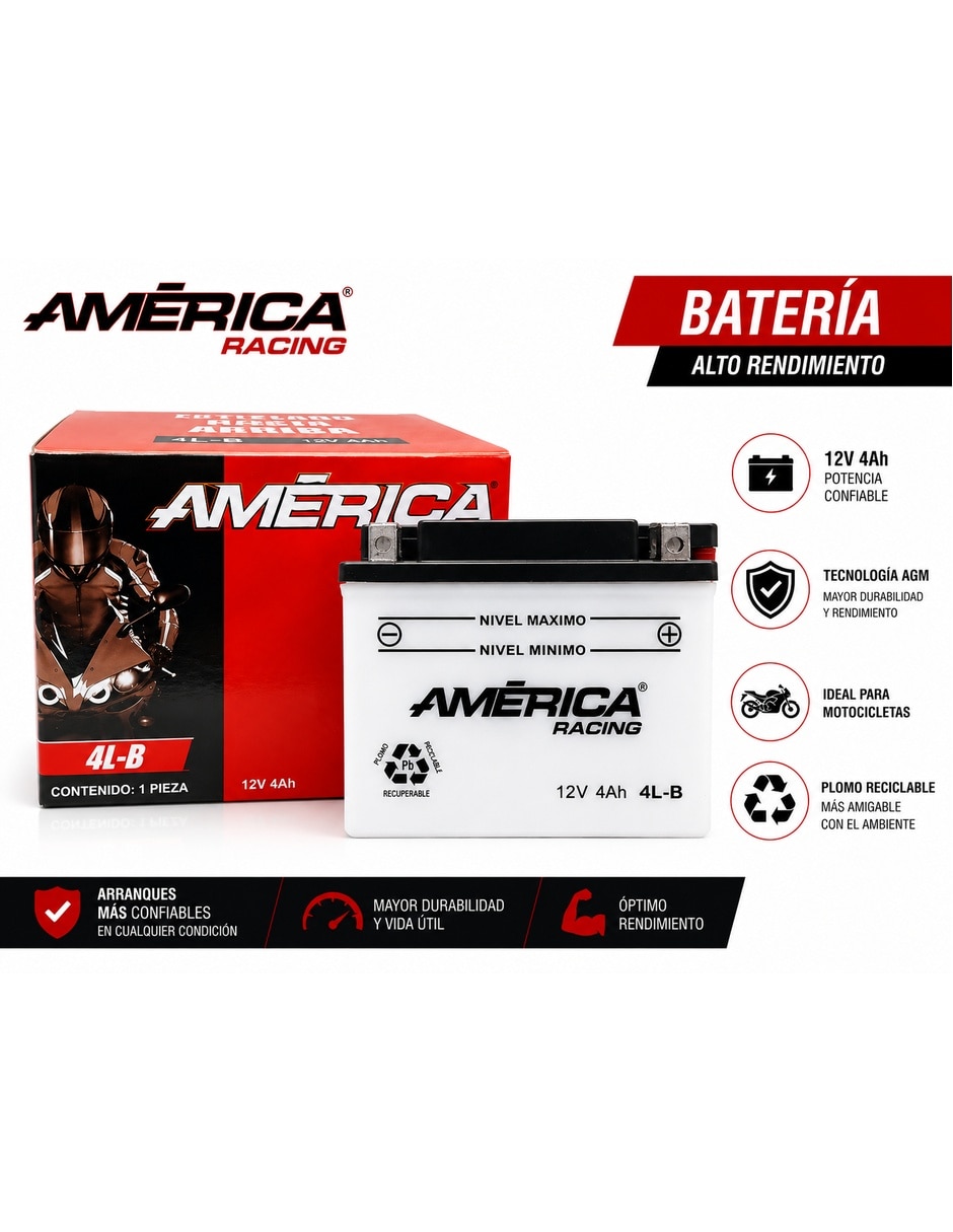 Moto batería America 4L-B-AM