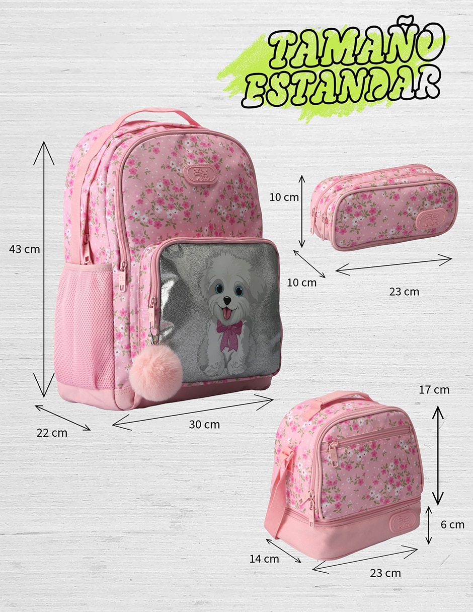 Set mochila escolar Lisa Us Urban para niña