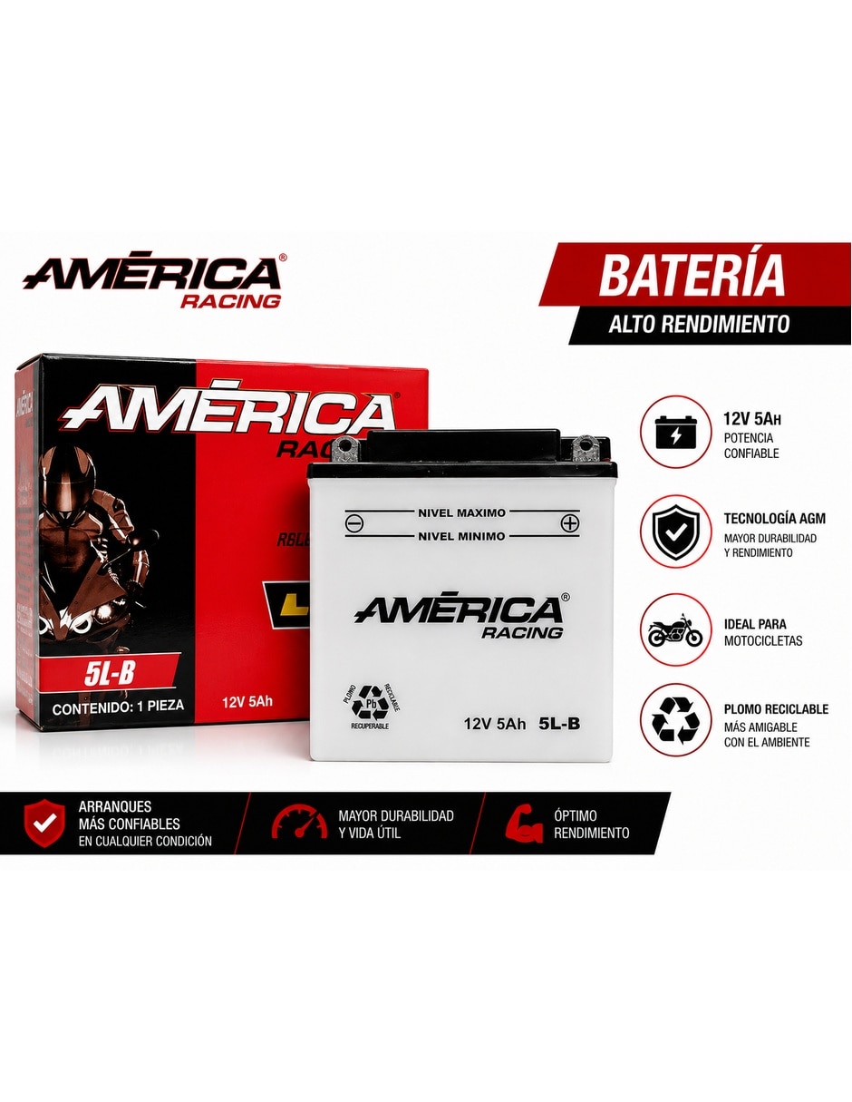 Moto batería America 5l-b-AM
