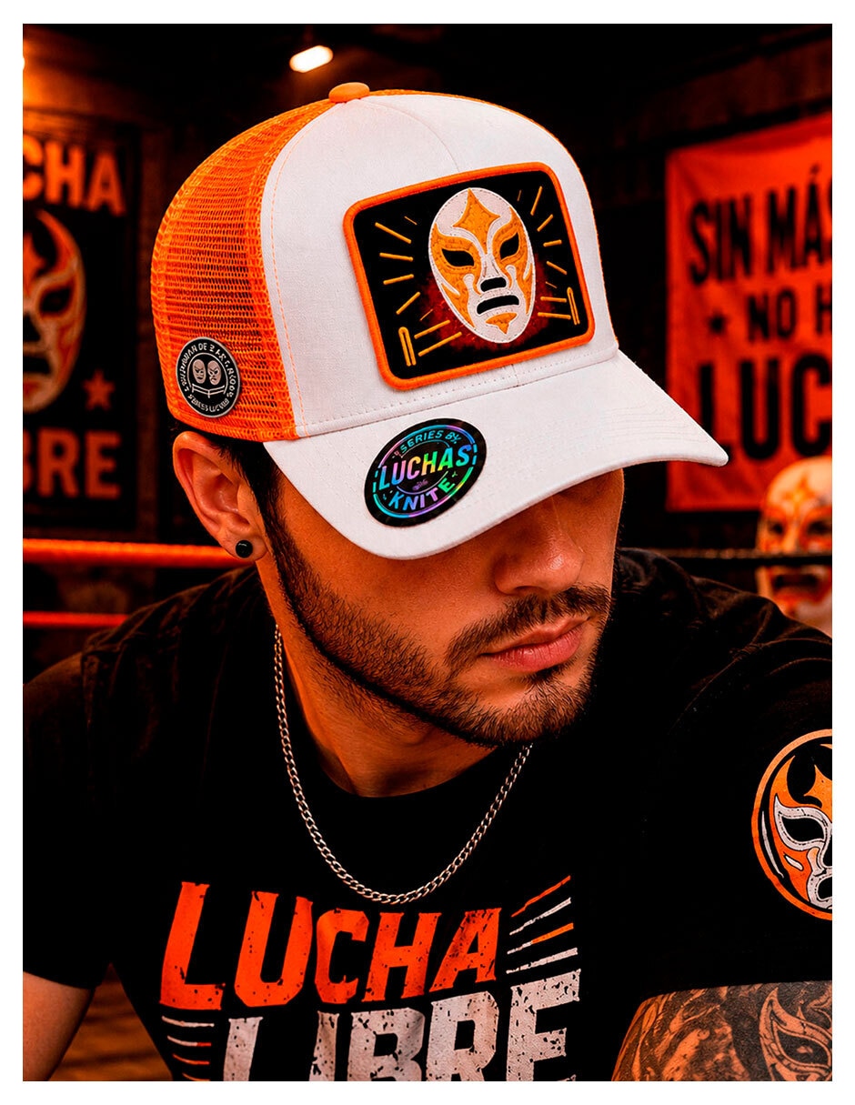 Gorra visera curva snapback casual Lucha Libre para hombre 3