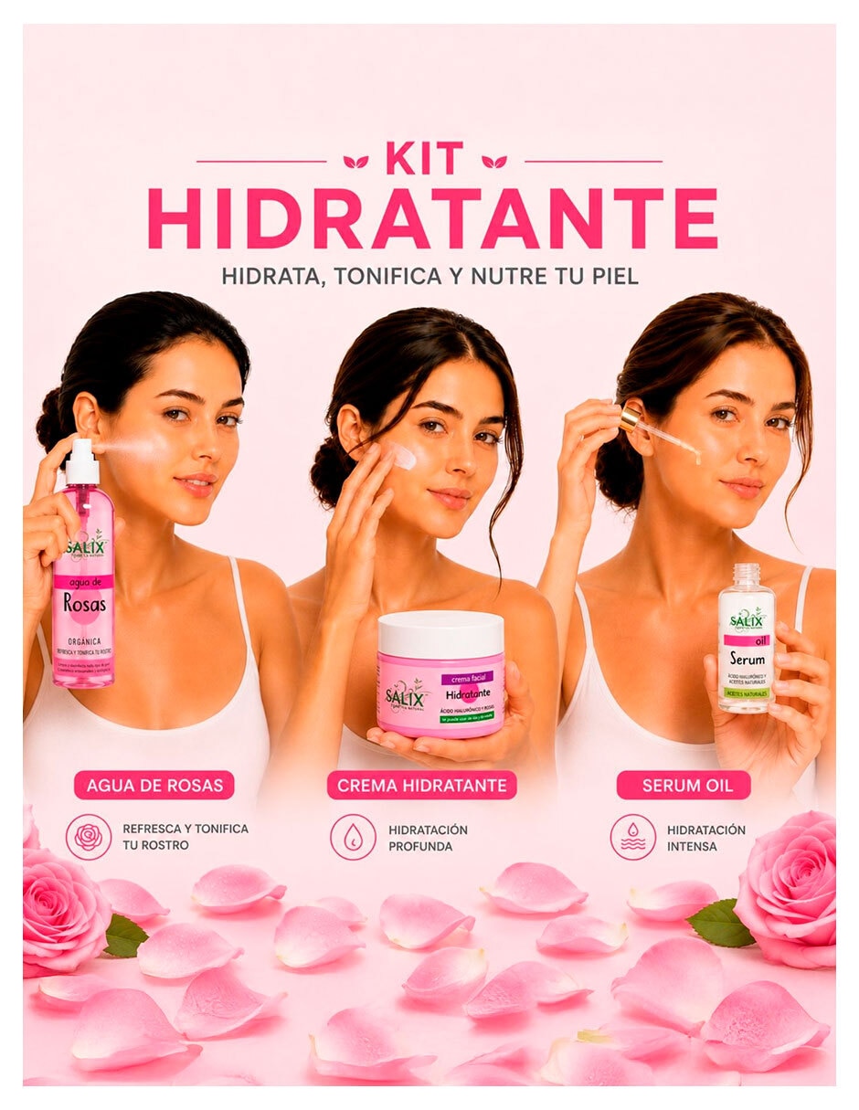 Tratamiento facial Kit hidratante Salix Cosmetica Natural