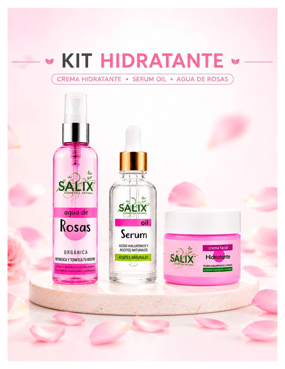 Tratamiento facial Kit hidratante Salix Cosmetica Natural