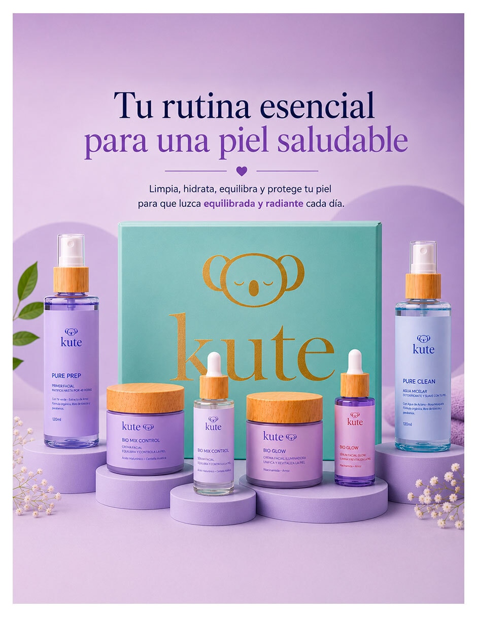 Tratamiento facial Kit Kute Nigth antiedad Cosméticos Kute