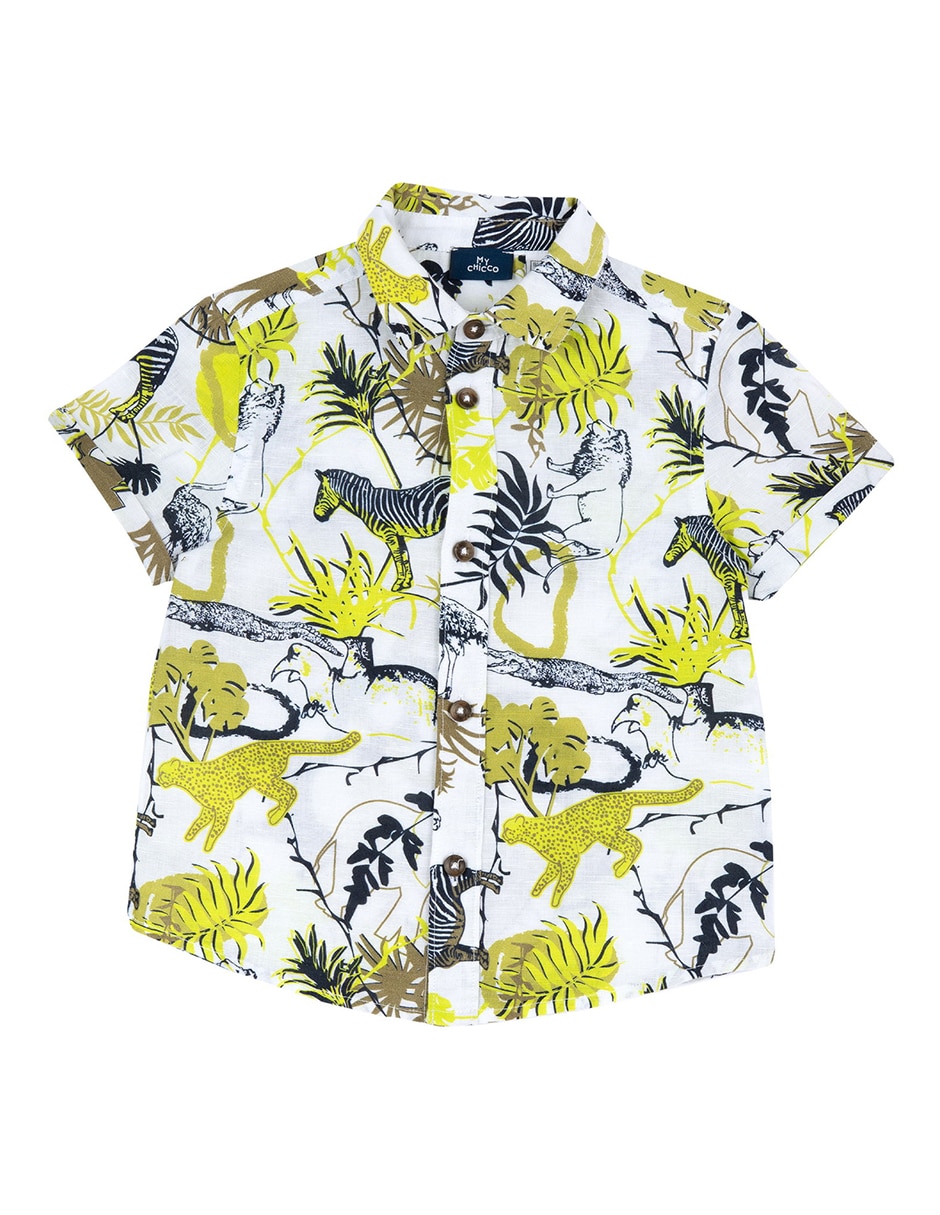 Camisa casual chicco my chicco manga corta para bebé niño