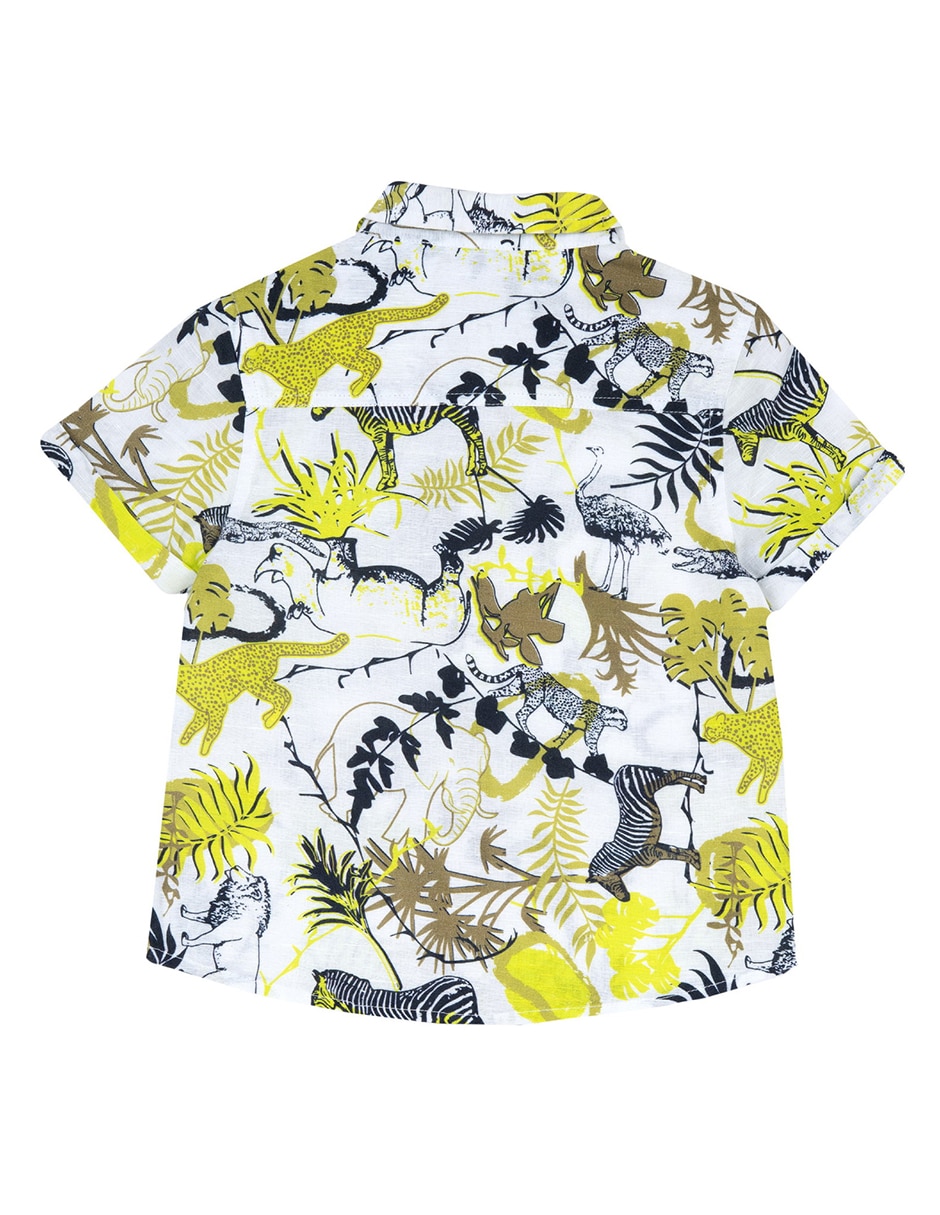 Camisa casual chicco my chicco manga corta para bebé niño