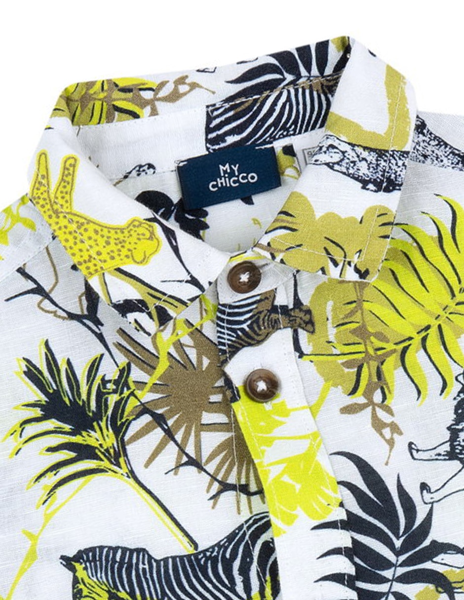Camisa casual chicco my chicco manga corta para bebé niño