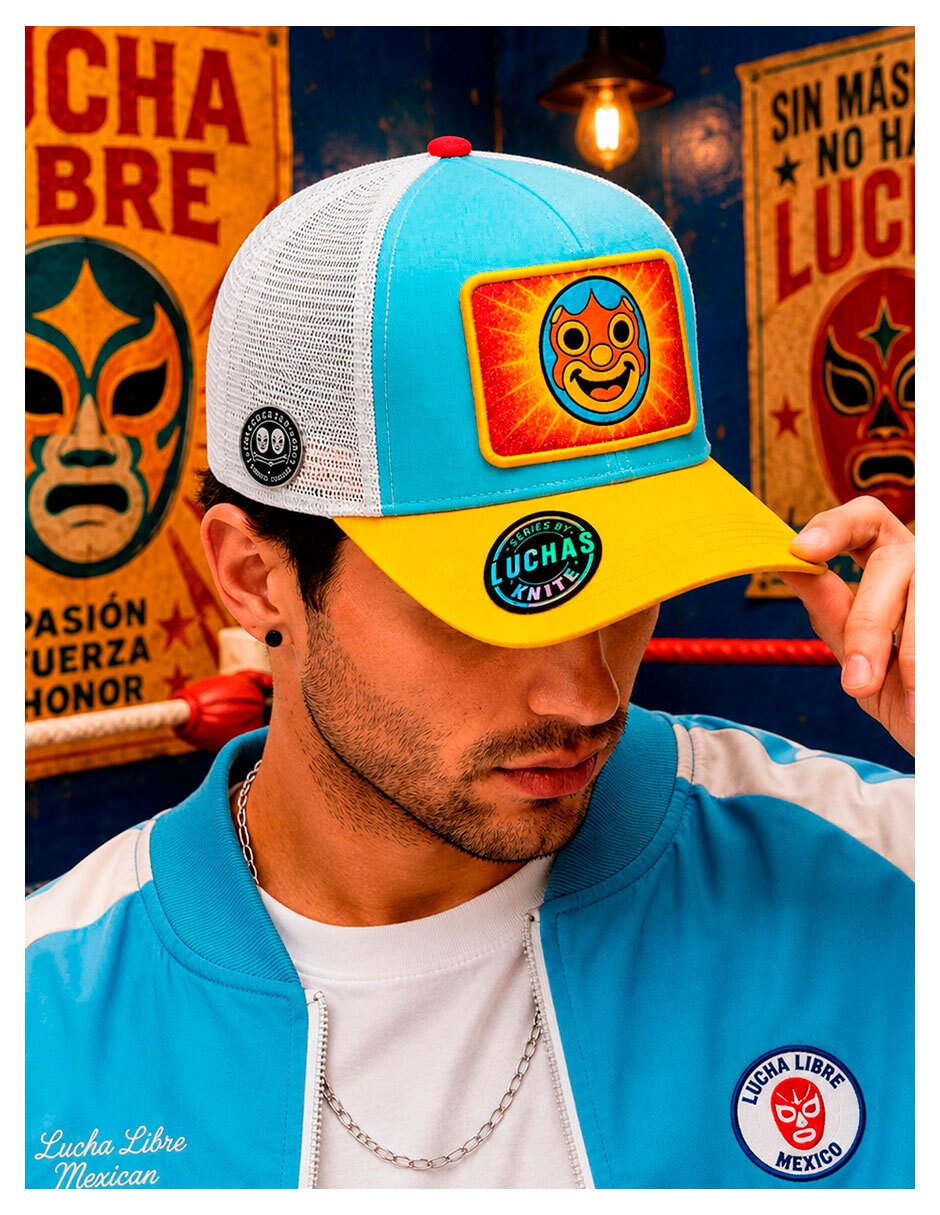 Gorra visera curva snapback casual Lucha Libre para hombre 3