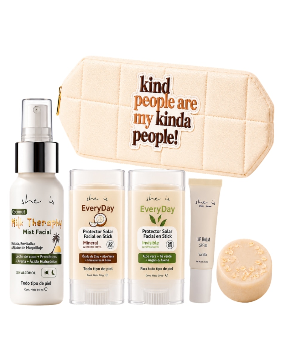 Kit de bloqueador solar FPS 50 Kit Sunny Club She is skincare