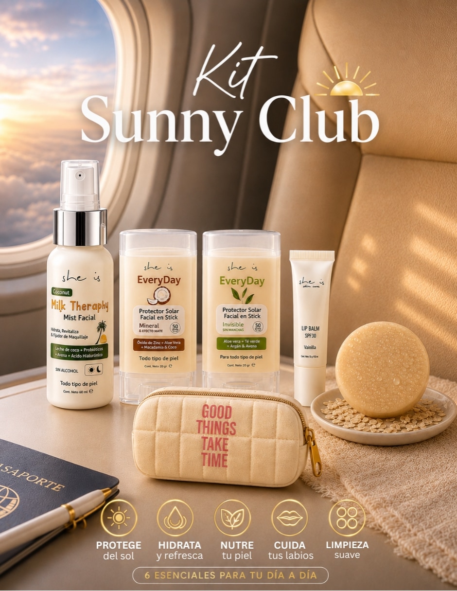 Kit de bloqueador solar FPS 50 Kit Sunny Club She is skincare