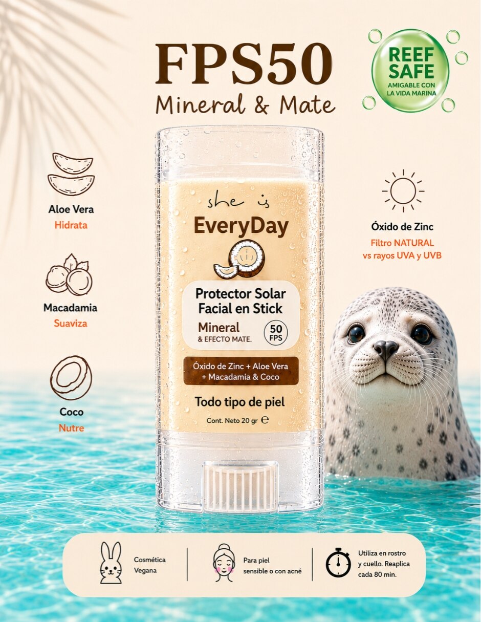Kit de bloqueador solar FPS 50 Kit Sunny Club She is skincare