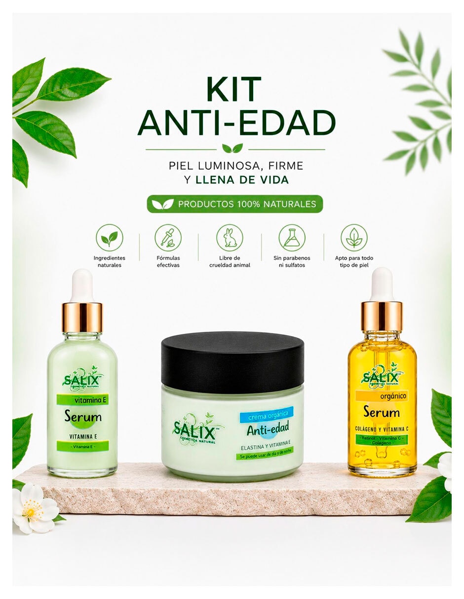Tratamiento facial Kit antiedad 8