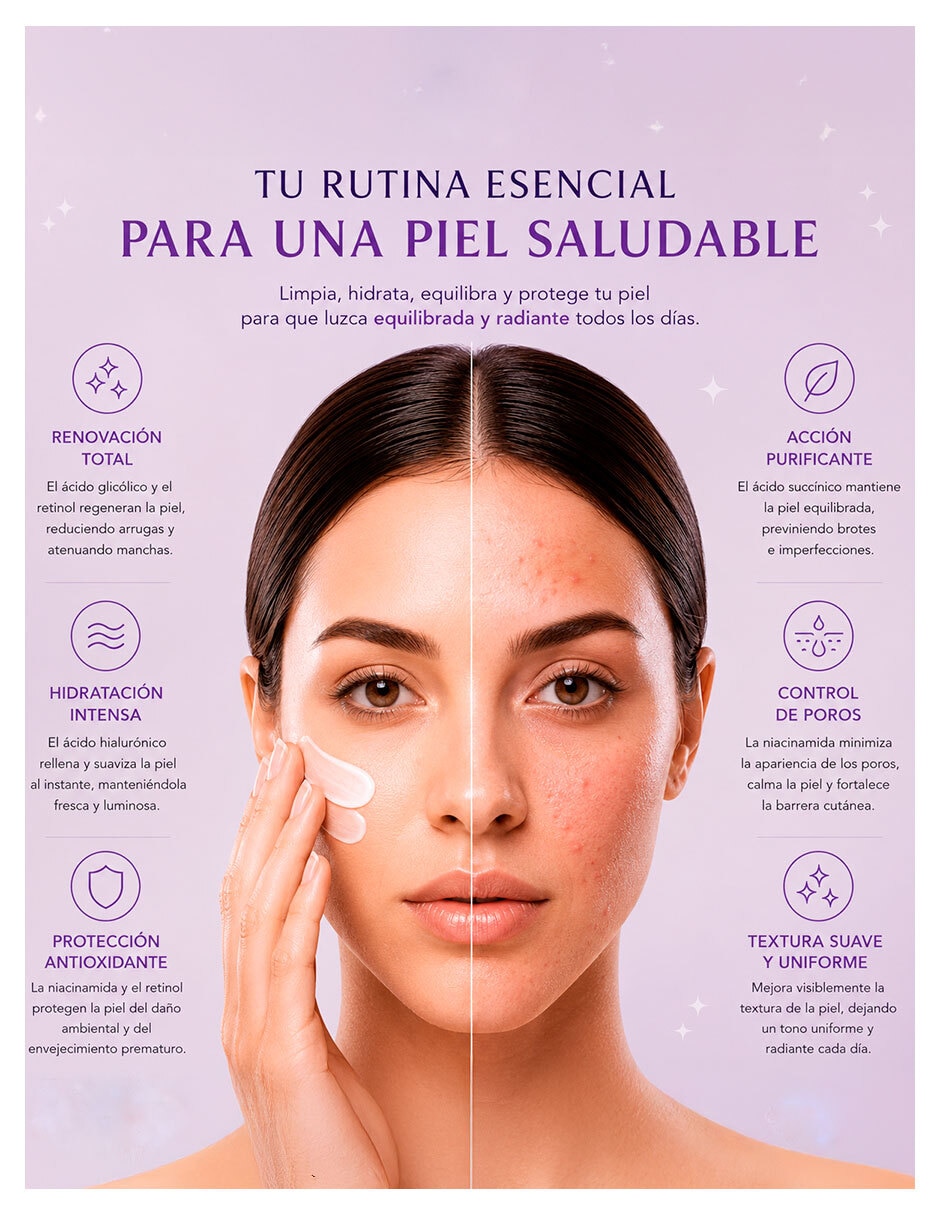 Tratamiento facial Kit Fresh Skin antiedad Cosméticos Kute