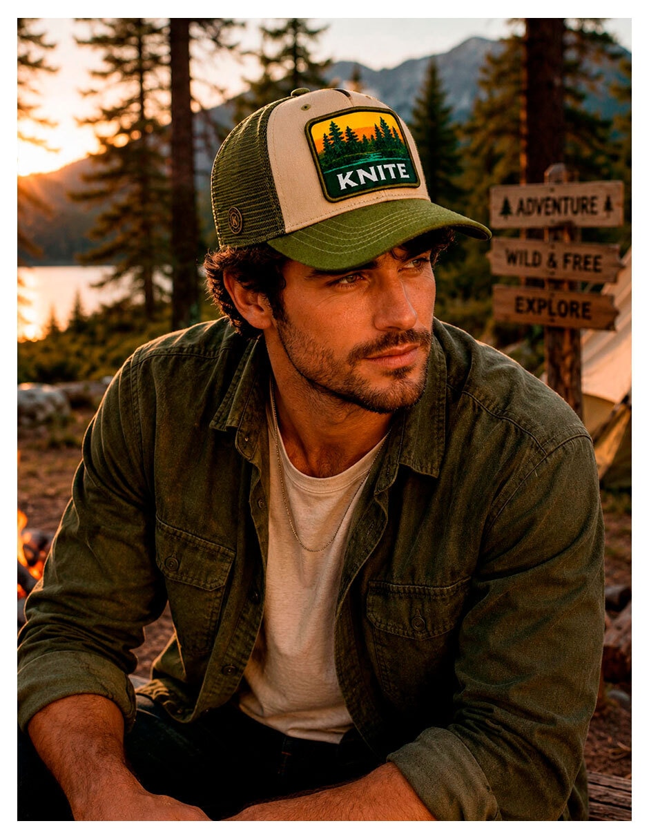 Gorra visera curva snapback casual Knite para hombre