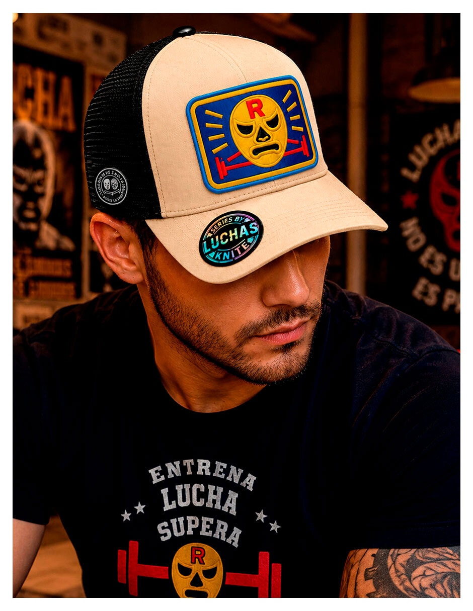 Gorra visera curva snapback casual Knite Lucha Libre para hombre