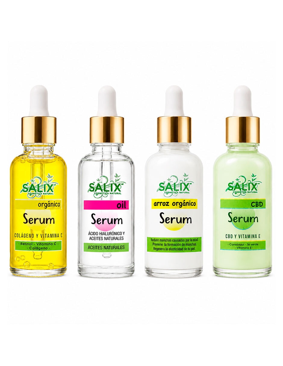Kit de sérum facial orgánicos Salix Cosmetica Natural de todo tipo piel