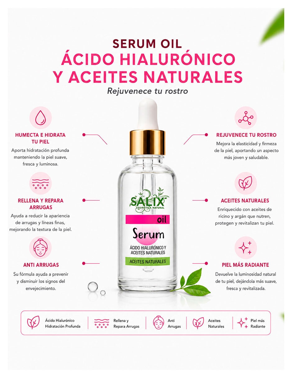 Kit de sérum facial orgánicos Salix Cosmetica Natural de todo tipo piel