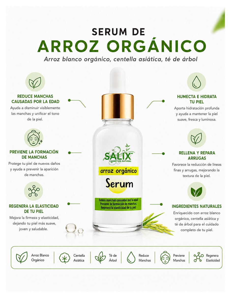 Kit de sérum facial orgánicos Salix Cosmetica Natural de todo tipo piel