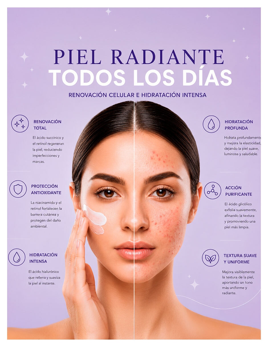 Crema facial recomendada para regenerar Cosméticos Kute todo tipo piel