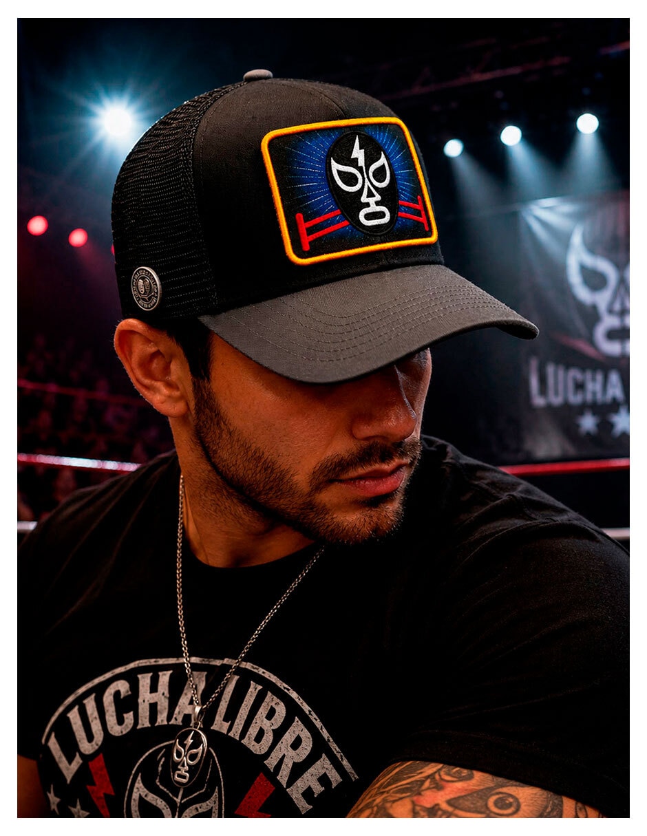 Gorra visera curva snapback casual Lucha Libre para hombre 3