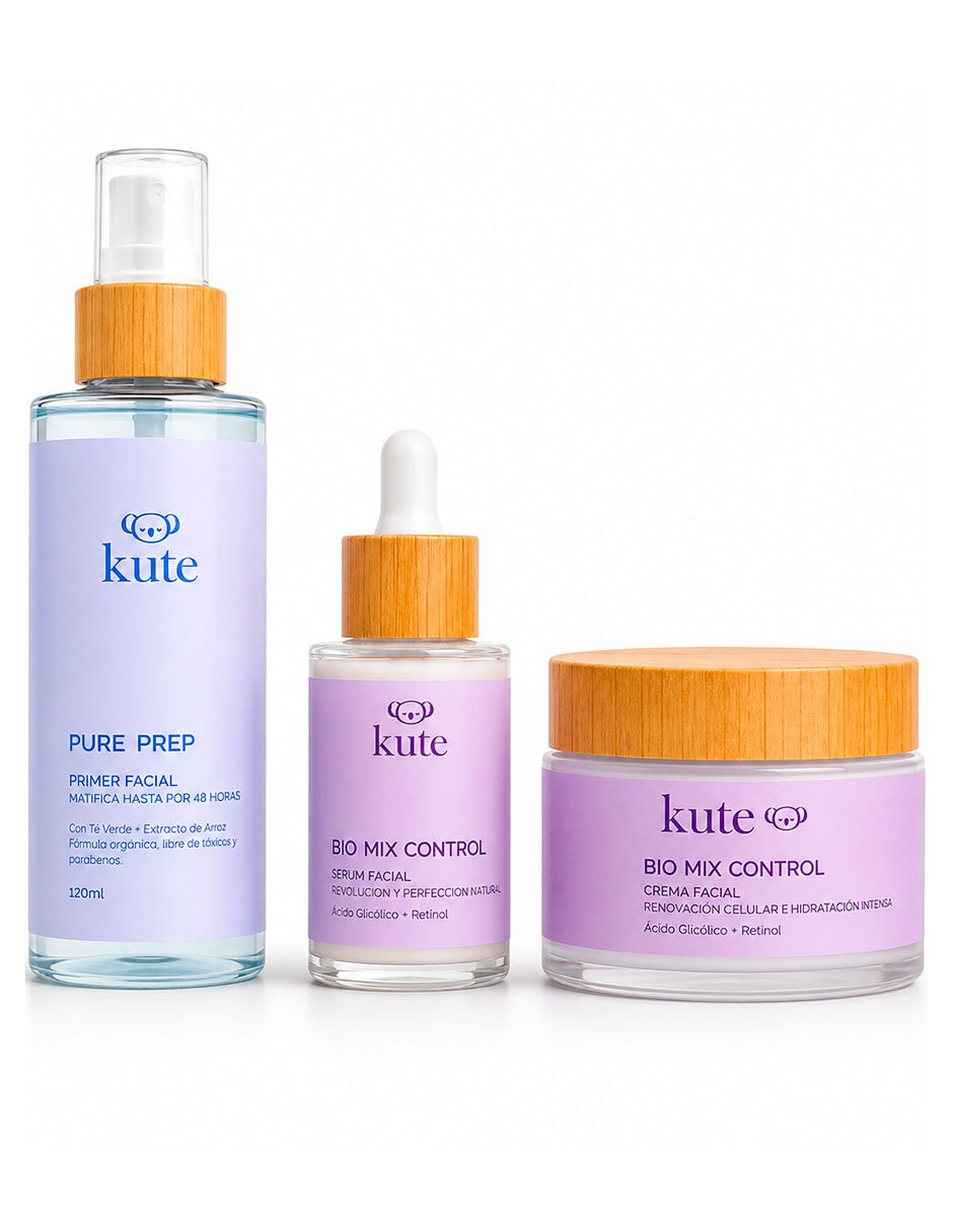 Tratamiento facial Kit Skin Reset antiedad Cosméticos Kute