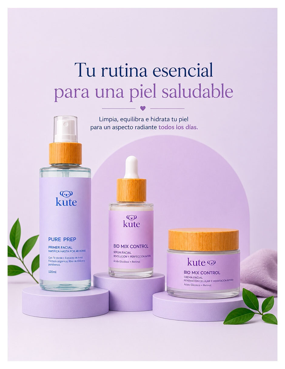 Tratamiento facial Kit Skin Reset antiedad Cosméticos Kute