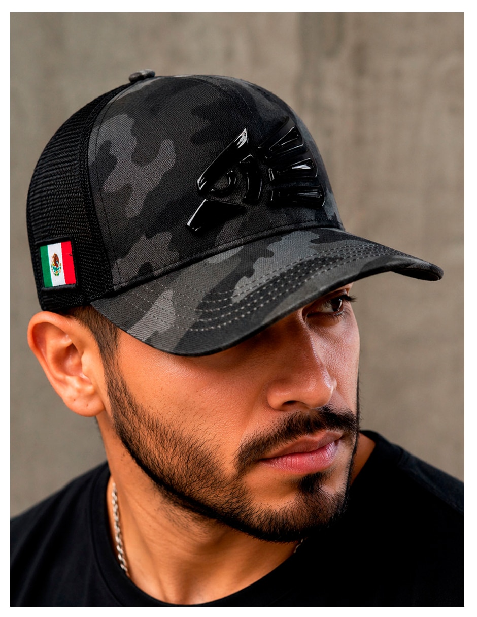 Gorra visera curva snapback casual México para hombre 2