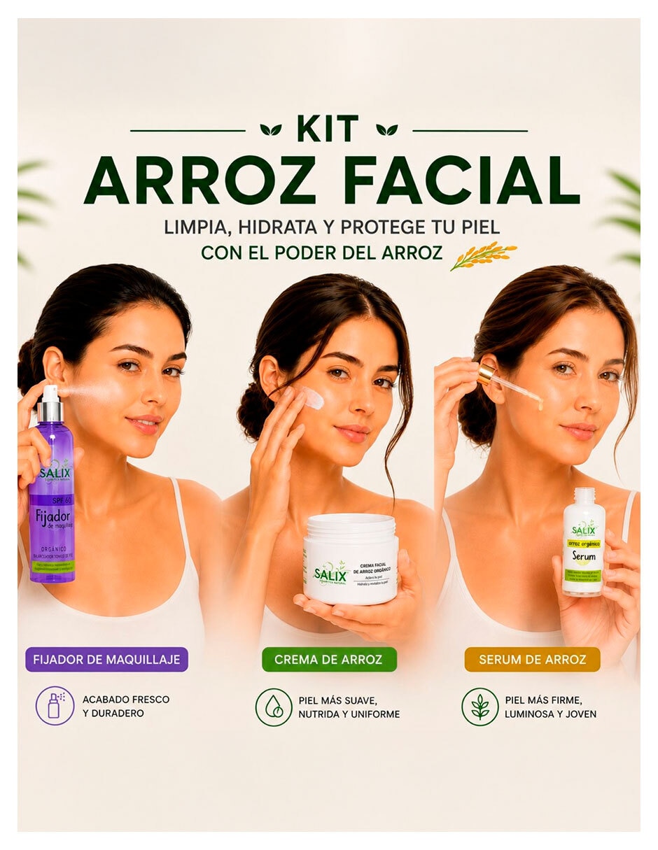 Tratamiento facial Kit Arroz Salix Cosmetica Natural