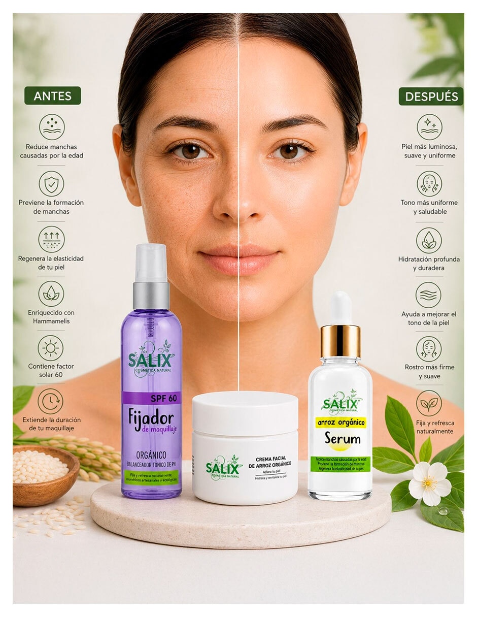 Tratamiento facial Kit Arroz Salix Cosmetica Natural