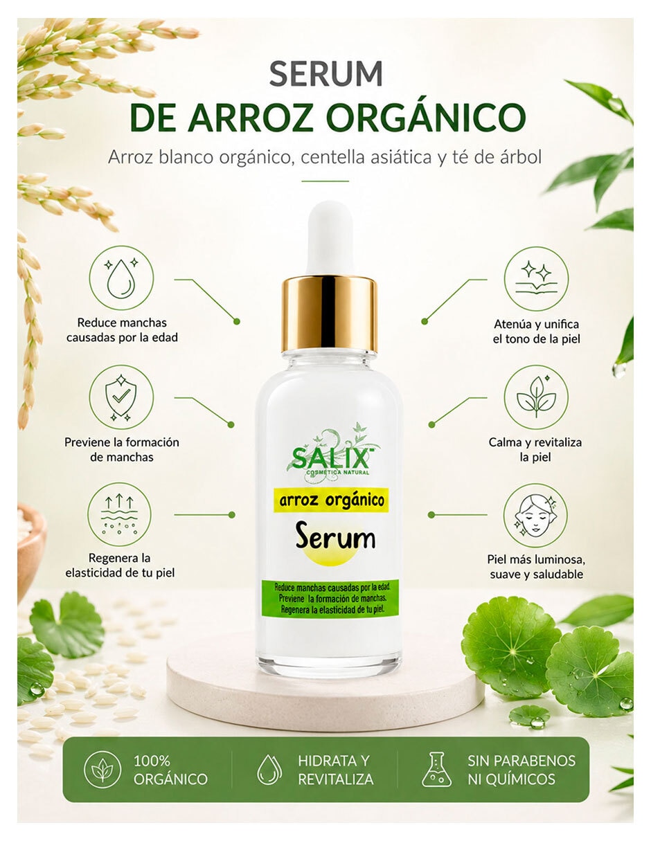 Tratamiento facial Kit Arroz Salix Cosmetica Natural