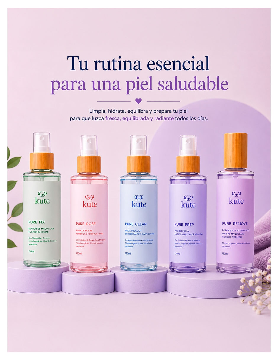 Tratamiento facial Kit Essentials Cosméticos Kute