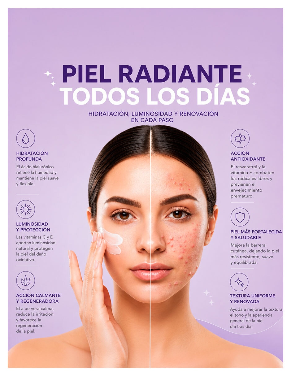 Tratamiento facial Kit Ilumina reparador Cosméticos Kute