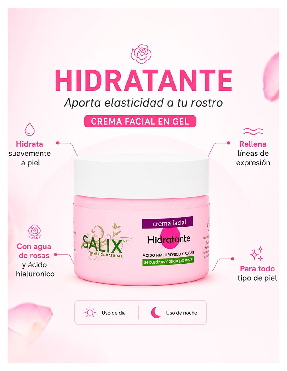 Set cremas facial recomendada prevenir signos de la edad de día y noche Salix Cosmetica Natural para todo tipo de piel