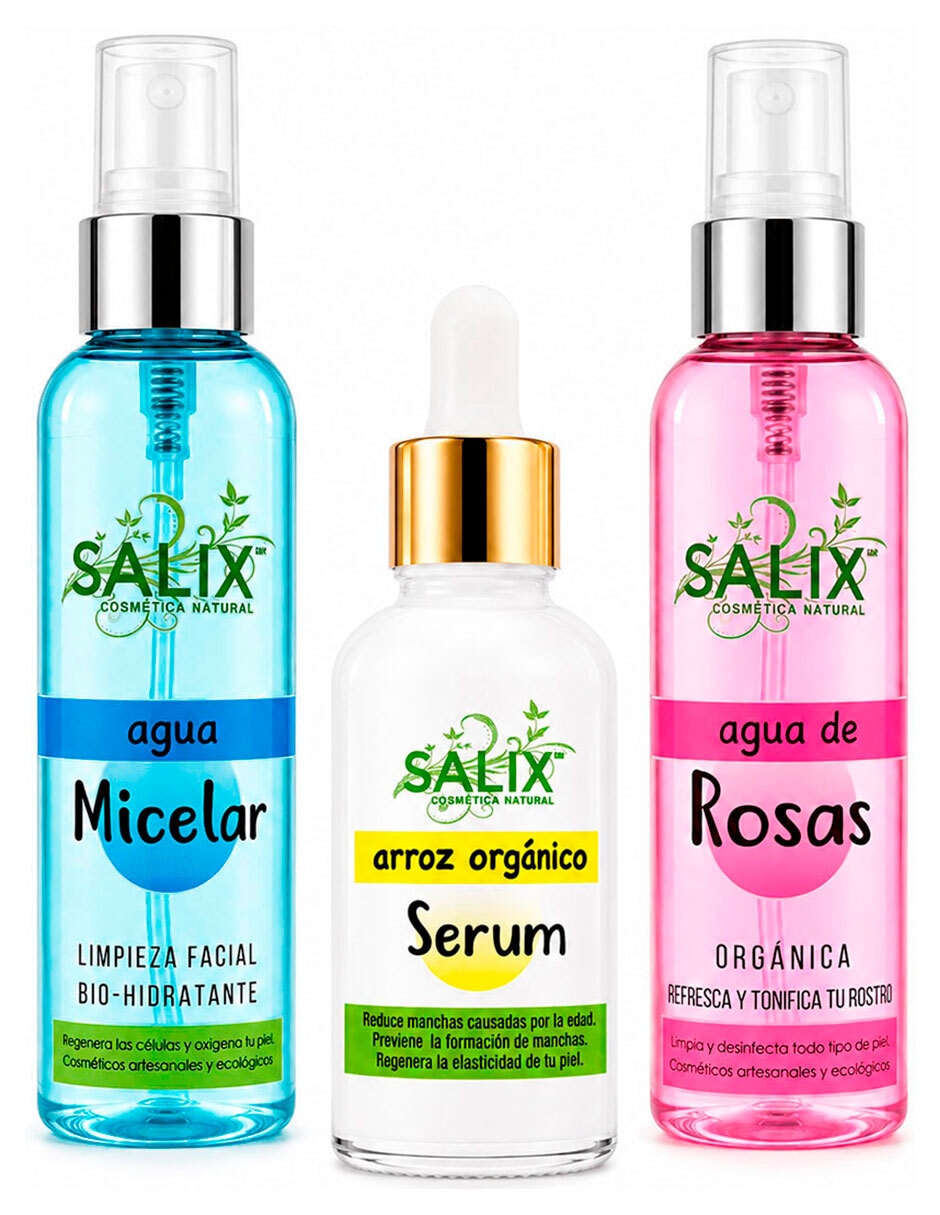 Set limpiador facial Salix Cosmetica Natural para purificar