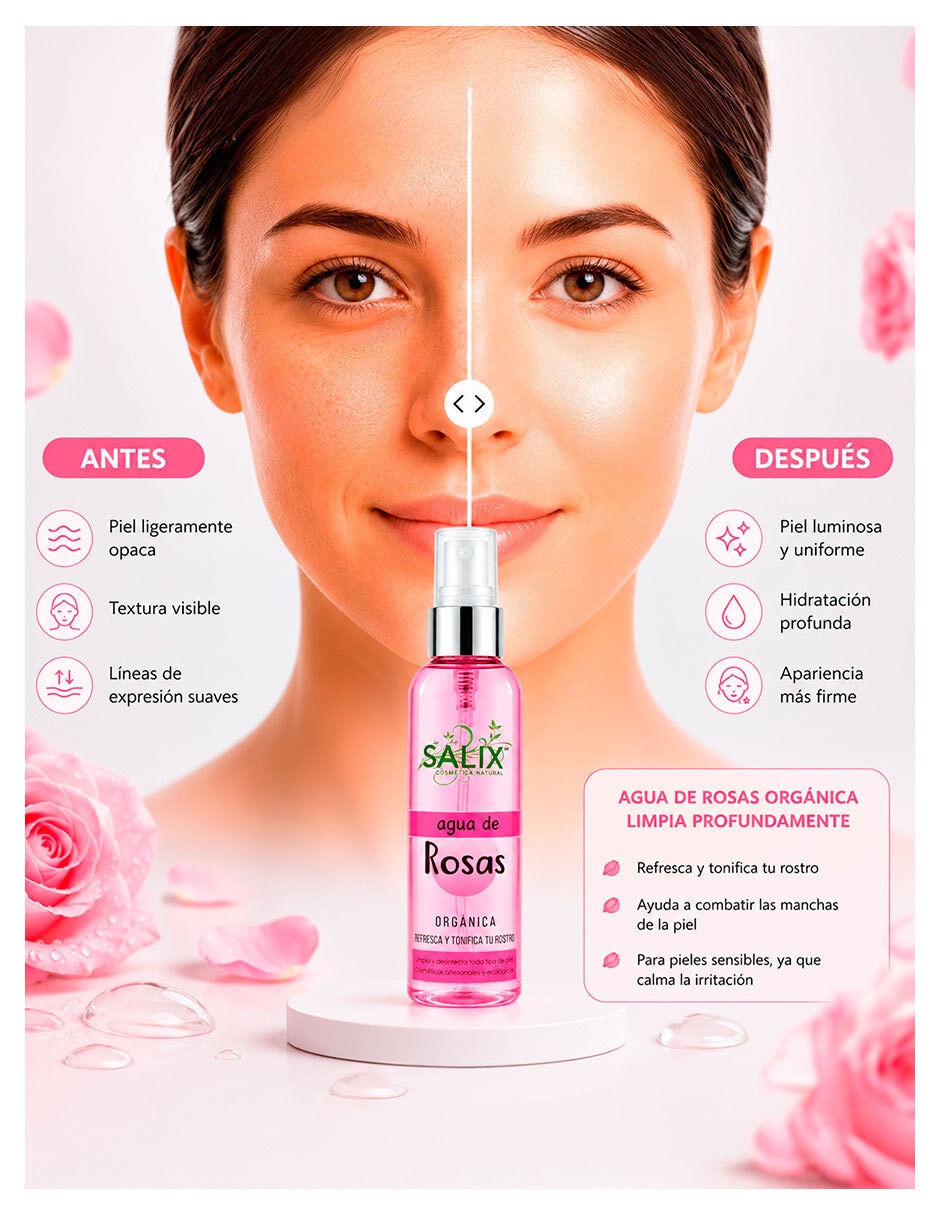 Set limpiador facial Salix Cosmetica Natural para purificar