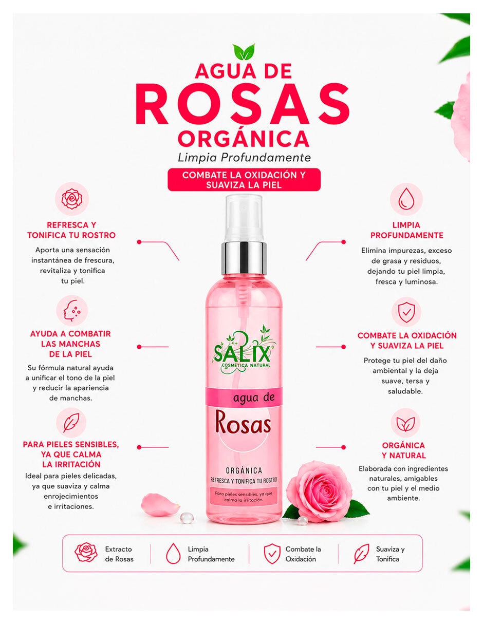 Set limpiador facial Salix Cosmetica Natural para purificar