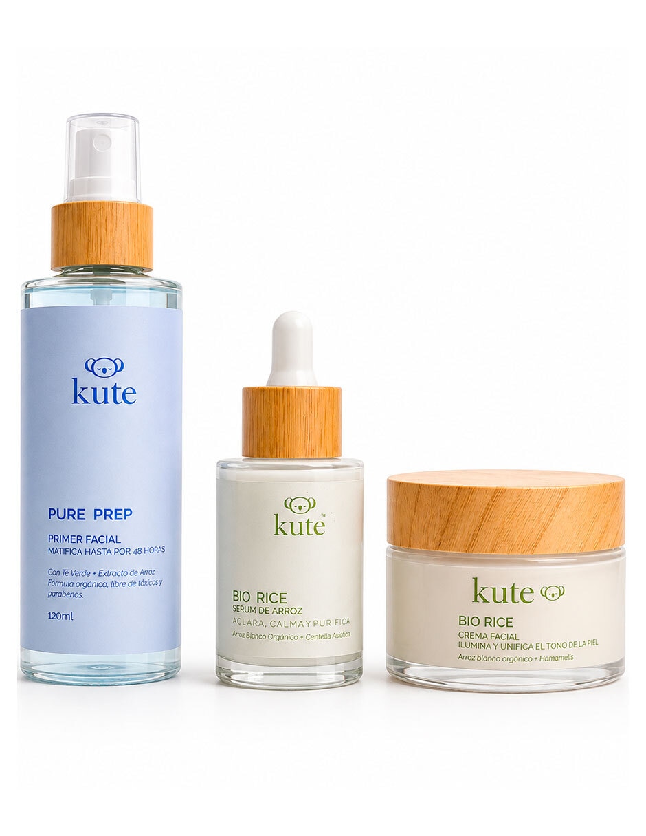 Tratamiento facial Kit Rice Skin antimanchas Cosméticos Kute